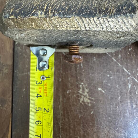 Pair Vintage Salvage Solid Wood Gold Distressed Table Stool Legs 13 inch - Picture 11 of 14